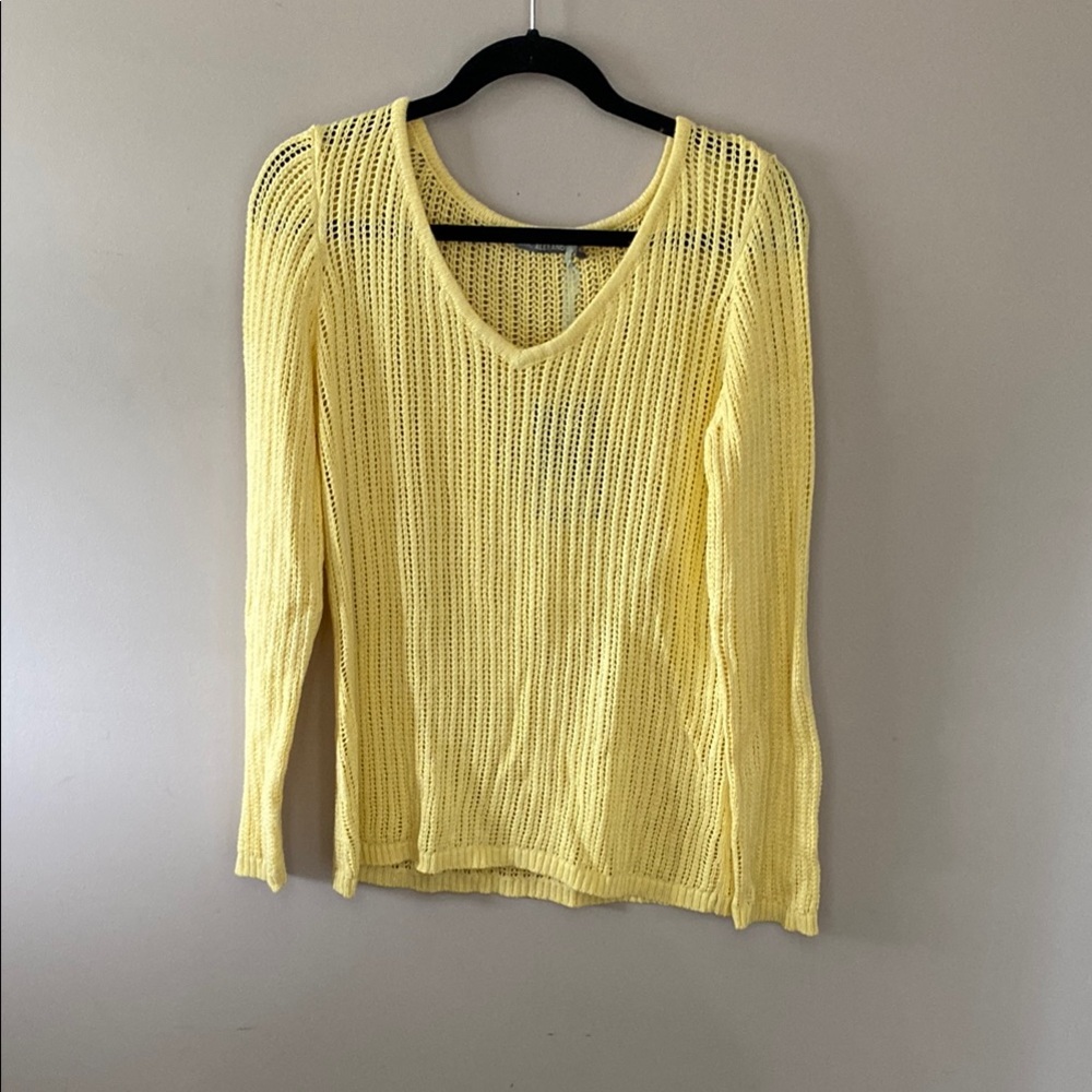 Yellow V-Neck Sweater